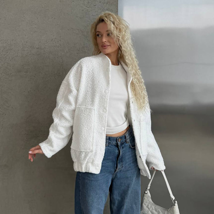 Damen bekväm pälsjacka Mirla-Eva Jonsson