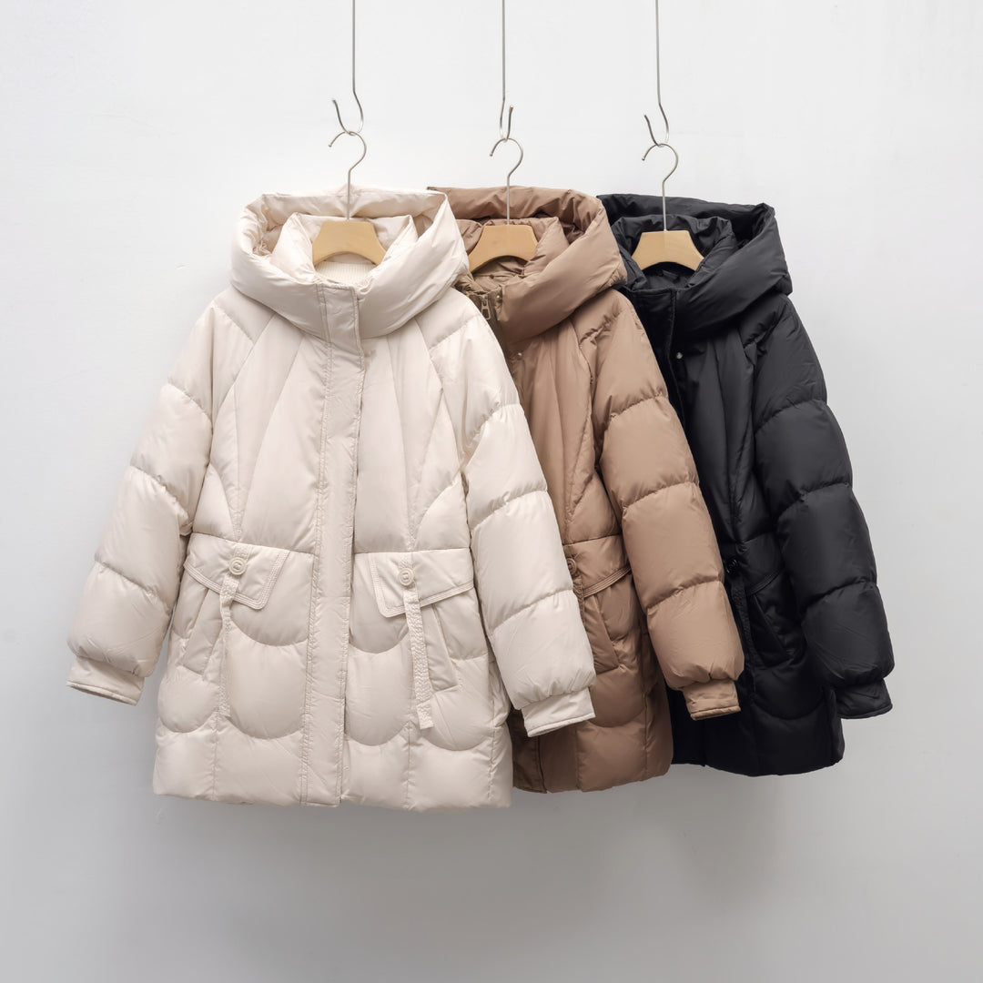 Damen bequeme Steppjacke mit Kapuze Mirla-Eva Jonsson
