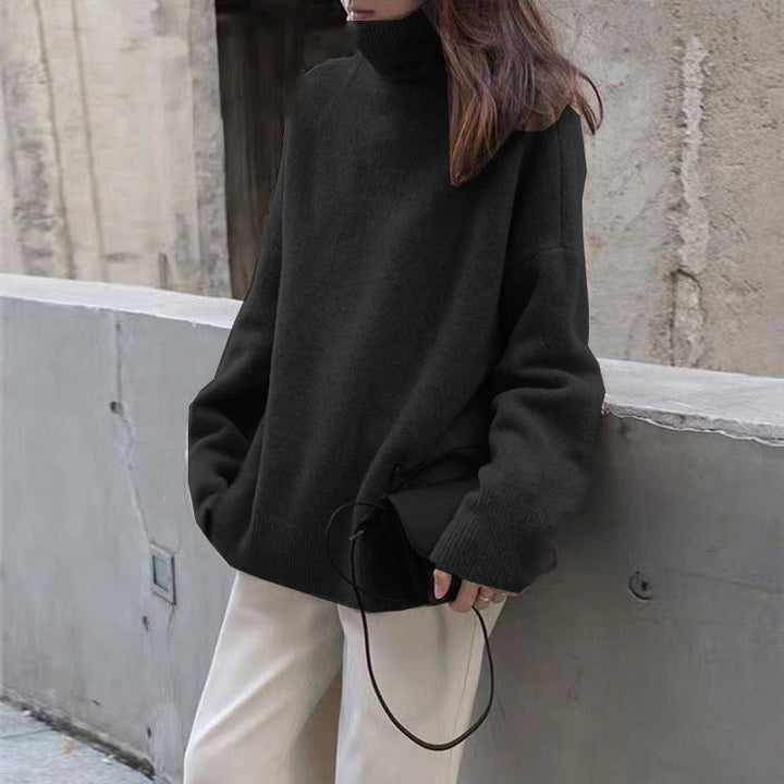 Damen bequemer Rollkragenpullover aus hochwertigem Wollmix Mirla-Eva Jonsson