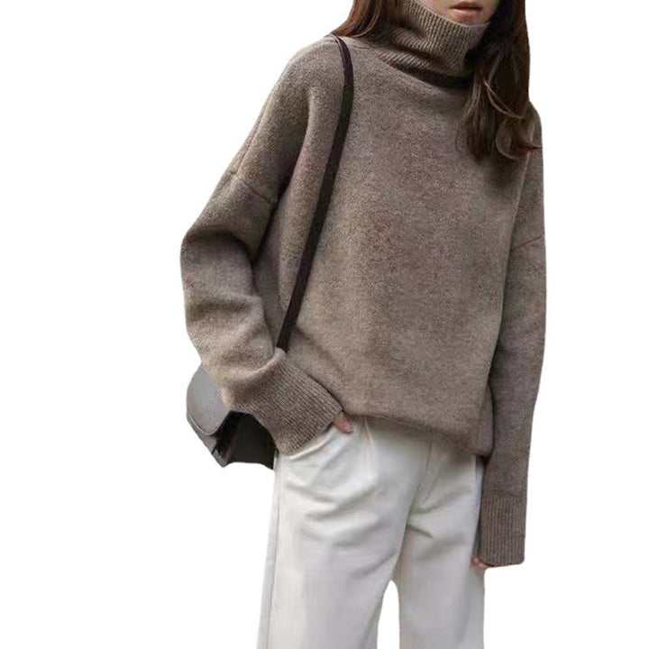 Damen bequemer Rollkragenpullover aus hochwertigem Wollmix Mirla-Eva Jonsson