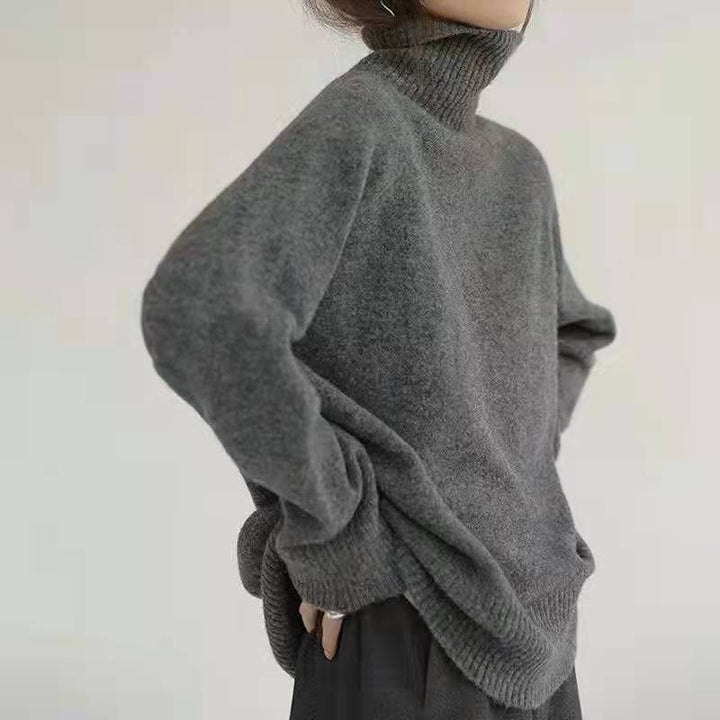 Damen bequemer Rollkragenpullover aus hochwertigem Wollmix Mirla-Eva Jonsson