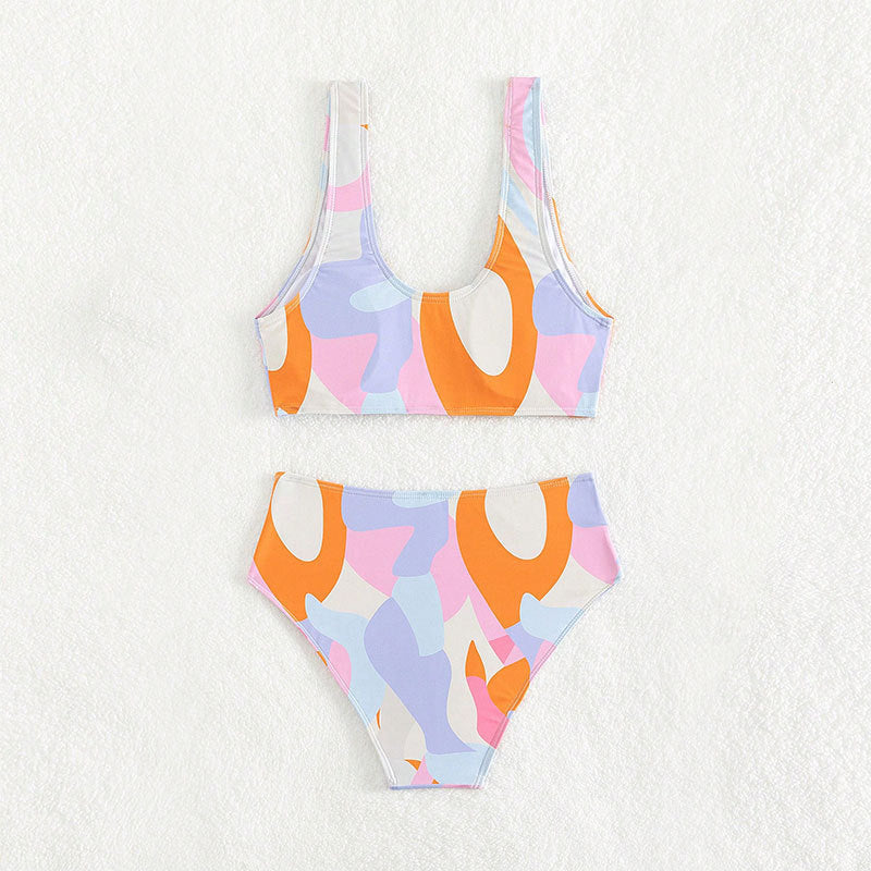 Damen bikini set med lekfull design och hög midja Mirla-Eva Jonsson
