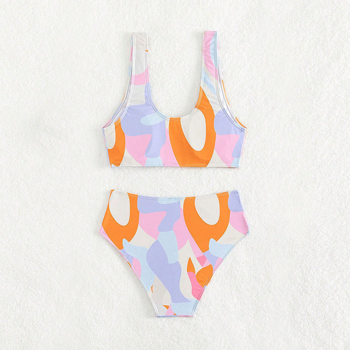 Damen bikini set med lekfull design och hög midja Mirla-Eva Jonsson