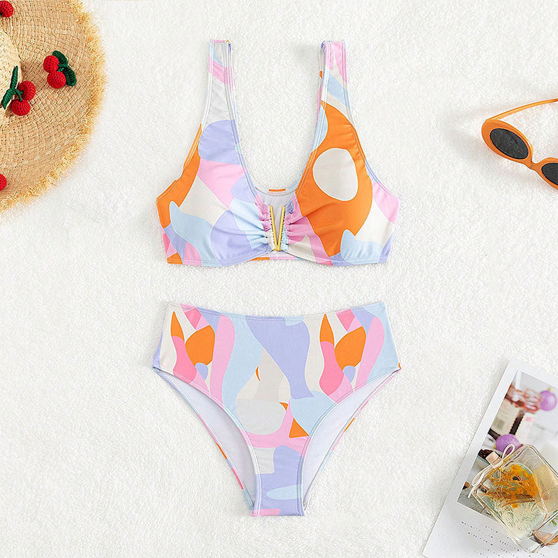 Damen bikini set med lekfull design och hög midja Mirla-Eva Jonsson