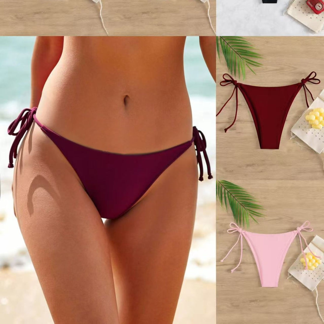 Damen bikinitrosa med justerbara sidband och hög skärning Mirla-Eva Jonsson
