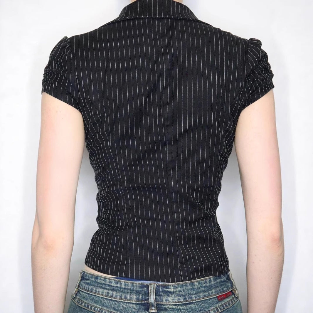 Damen blazer mit taillierter Schnitt und modernen Streifen Mirla-Eva Jonsson