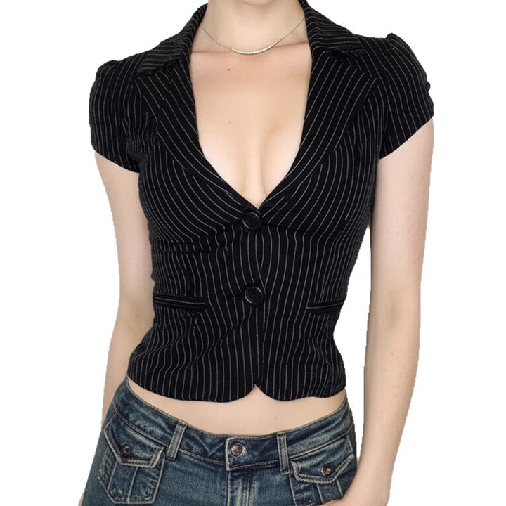 Damen blazer mit taillierter Schnitt und modernen Streifen Mirla-Eva Jonsson