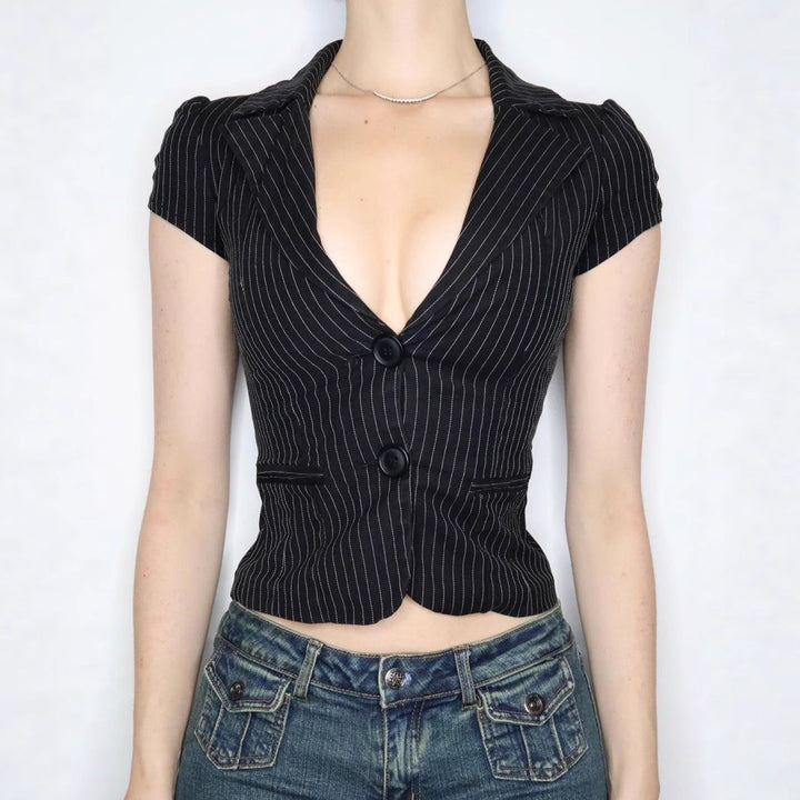 Damen blazer mit taillierter Schnitt und modernen Streifen Mirla-Eva Jonsson