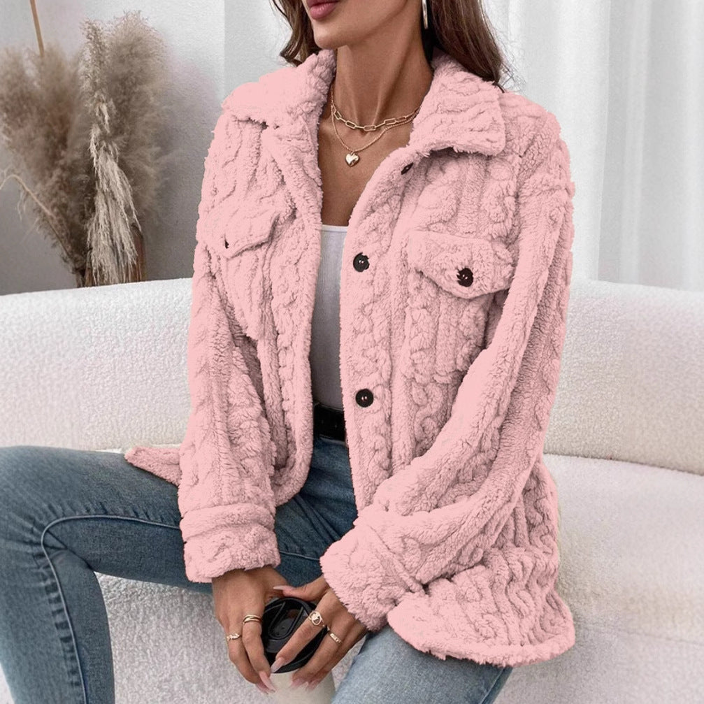 Damen cardigan i mjuk fleece-kvalitet Mirla-Eva Jonsson