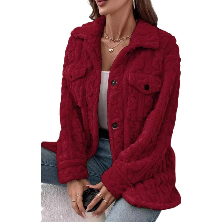 Damen cardigan i mjuk fleece-kvalitet Mirla-Eva Jonsson