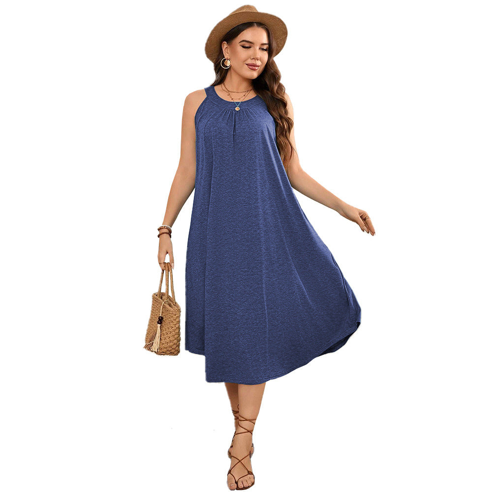 Damen casual A-line dress with generous cut and breathable material Mirla-Eva Jonsson