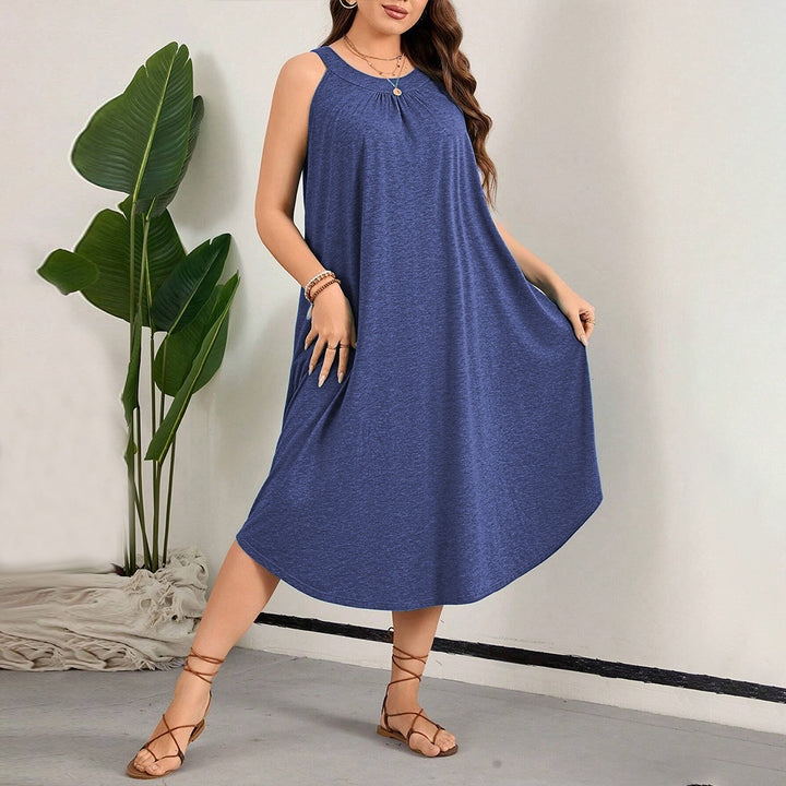 Damen casual A-line dress with generous cut and breathable material Mirla-Eva Jonsson