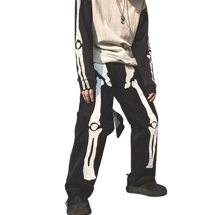 Damen casual Cargo pant with striking skeleton design Mirla-Eva Jonsson