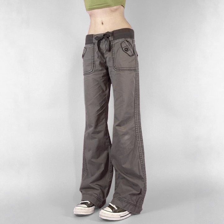 Damen casual Flared jeans trousers with high waist and wide leg Mirla-Eva Jonsson