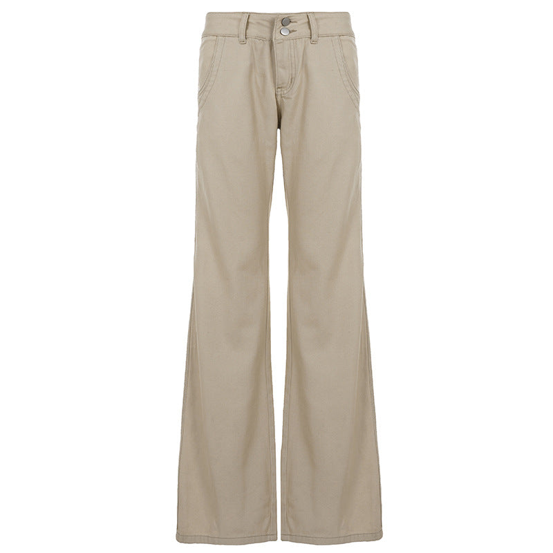 Damen casual Flared jeans trousers with high waist and wide leg Mirla-Eva Jonsson