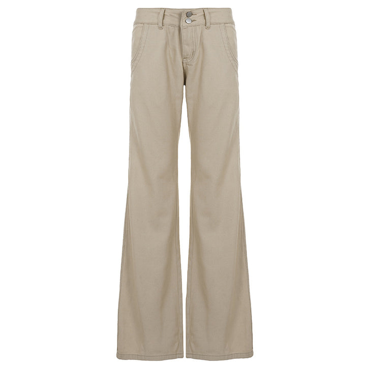 Damen casual Flared jeans trousers with high waist and wide leg Mirla-Eva Jonsson