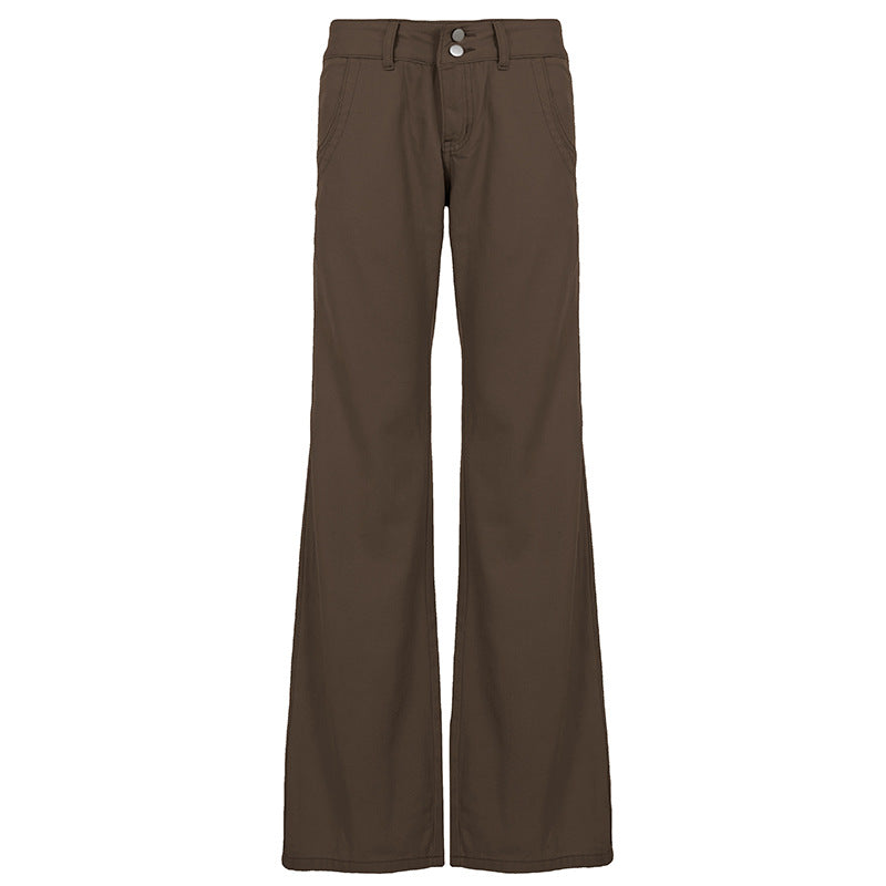 Damen casual Flared jeans trousers with high waist and wide leg Mirla-Eva Jonsson