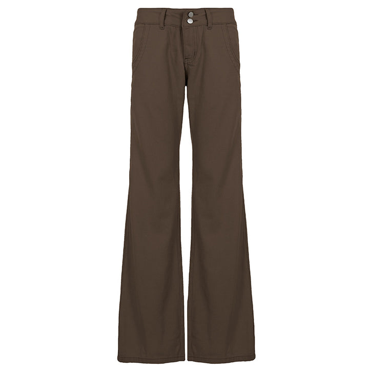 Damen casual Flared jeans trousers with high waist and wide leg Mirla-Eva Jonsson