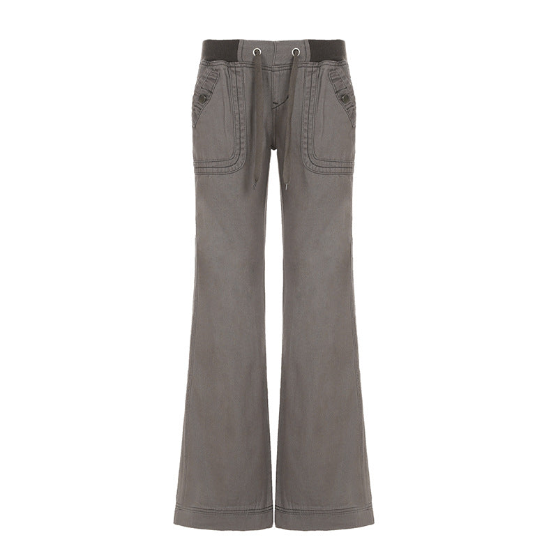 Damen casual Flared jeans trousers with high waist and wide leg Mirla-Eva Jonsson