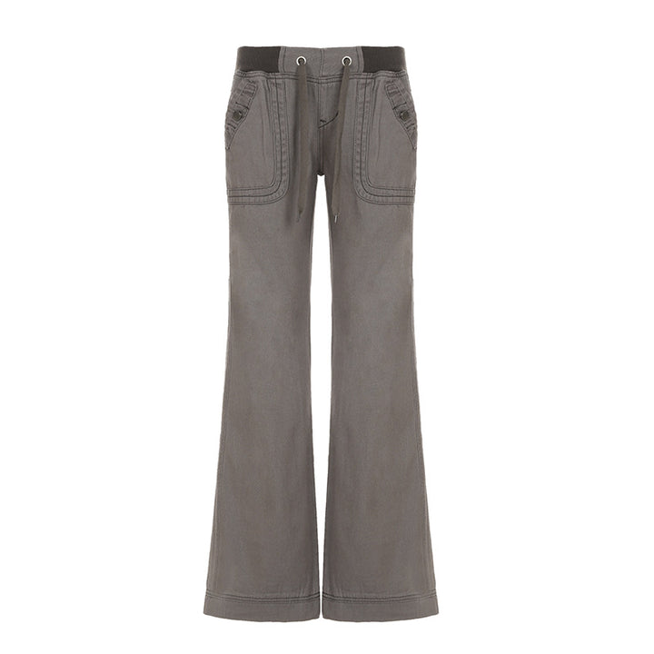 Damen casual Flared jeans trousers with high waist and wide leg Mirla-Eva Jonsson