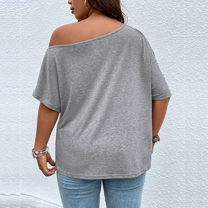 Damen casual Off-Shoulder T-Shirt mit modischen Trägerdetails Mirla-Eva Jonsson