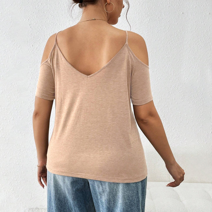 Damen casual T-shirt mit Cut-Out-ärmar Mirla-Eva Jonsson