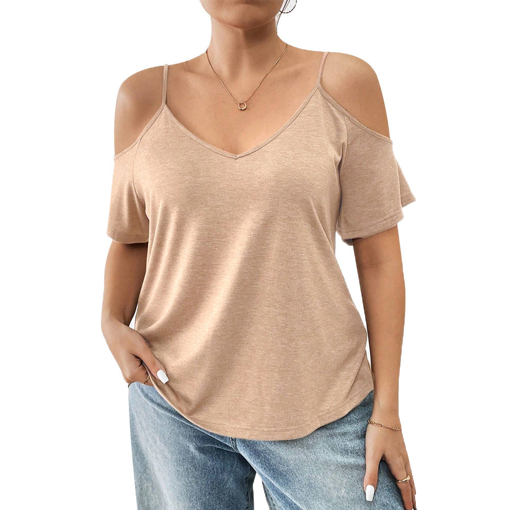 Damen casual T-shirt mit Cut-Out-ärmar Mirla-Eva Jonsson