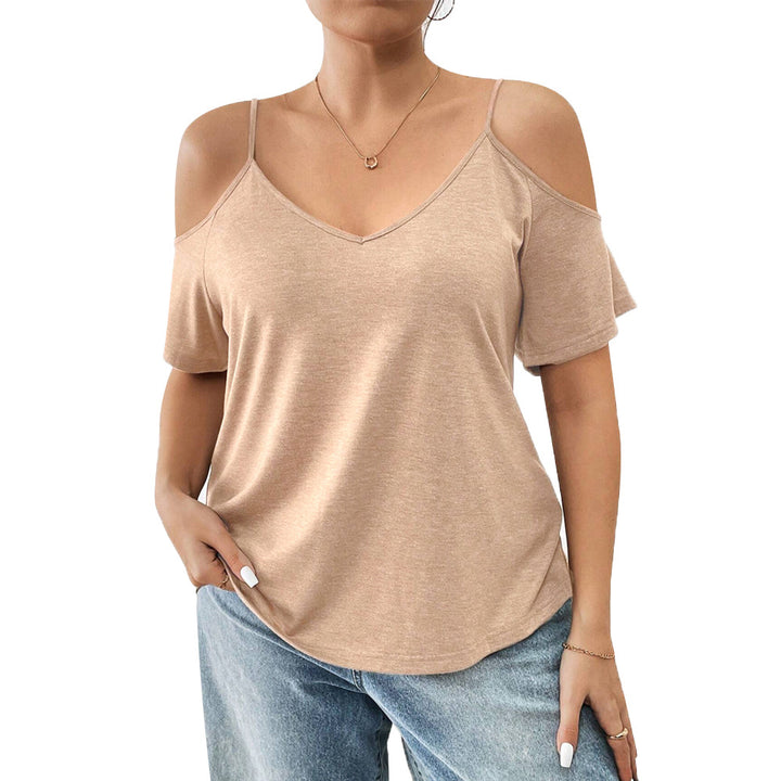 Damen casual T-shirt mit Cut-Out-ärmar Mirla-Eva Jonsson