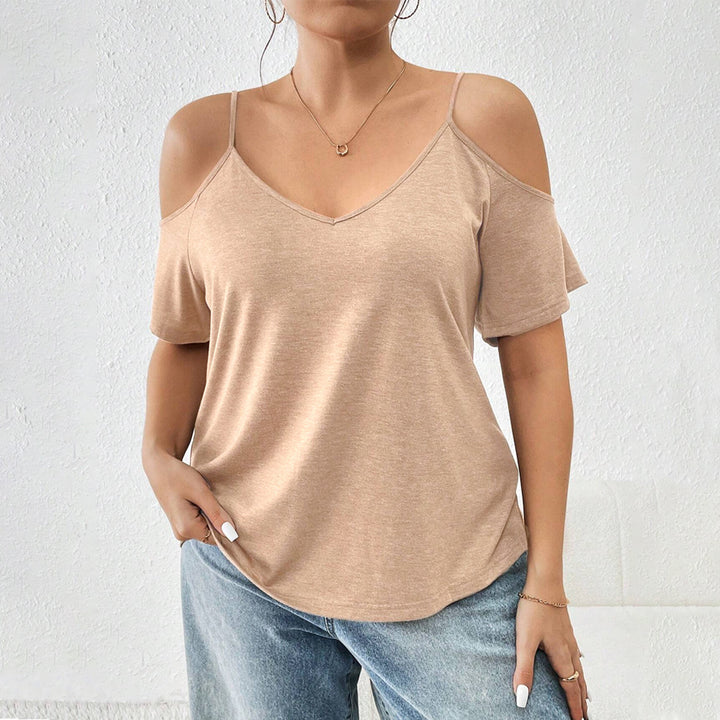 Damen casual T-shirt mit Cut-Out-ärmar Mirla-Eva Jonsson