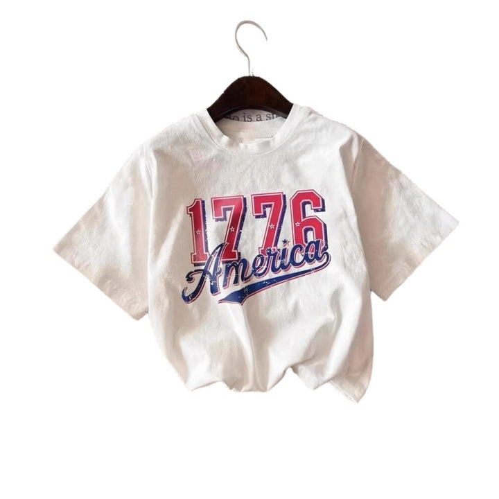 Damen casual T-shirt with striking vintage print Mirla-Eva Jonsson