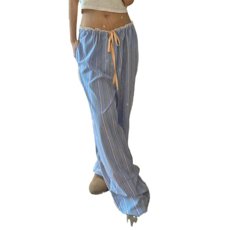 Damen casual and comfortable sleep pants with high waist and drawstring Mirla-Eva Jonsson