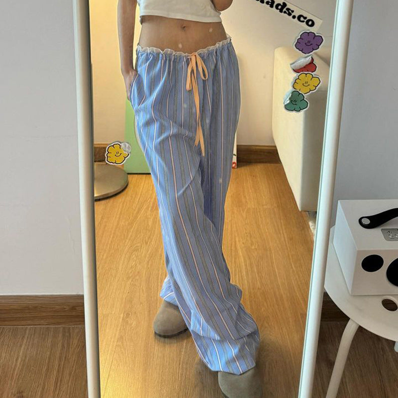Damen casual and comfortable sleep pants with high waist and drawstring Mirla-Eva Jonsson