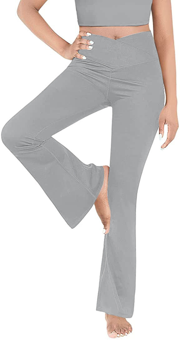 Damen casual bootcut leggings med hög midja och andningsbart material Mirla-Eva Jonsson