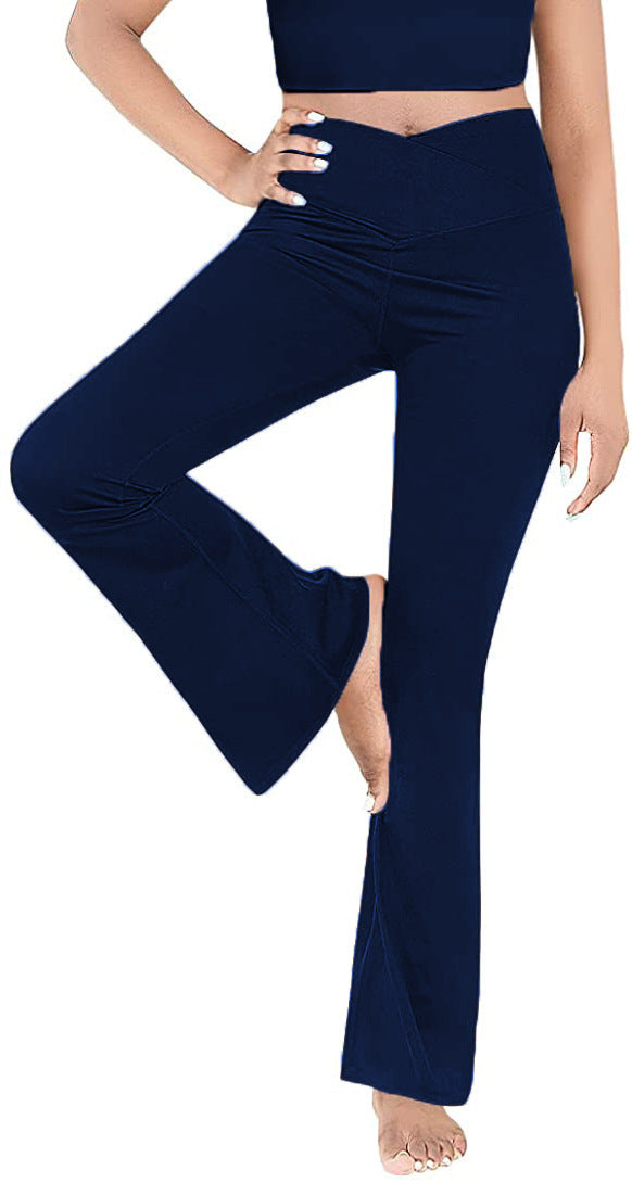 Damen casual bootcut leggings med hög midja och andningsbart material Mirla-Eva Jonsson
