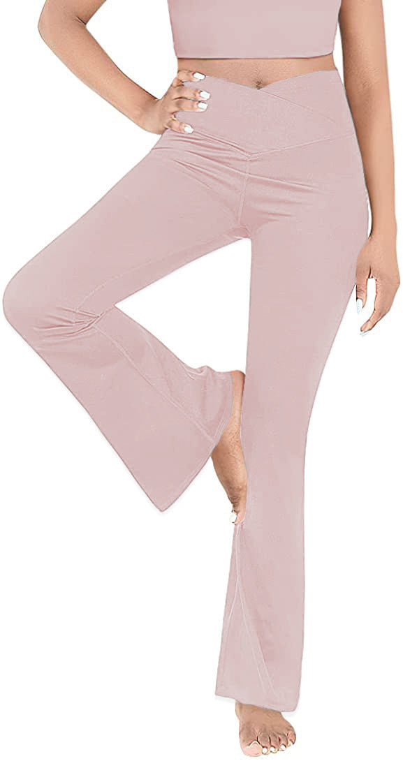 Damen casual bootcut leggings med hög midja och andningsbart material Mirla-Eva Jonsson