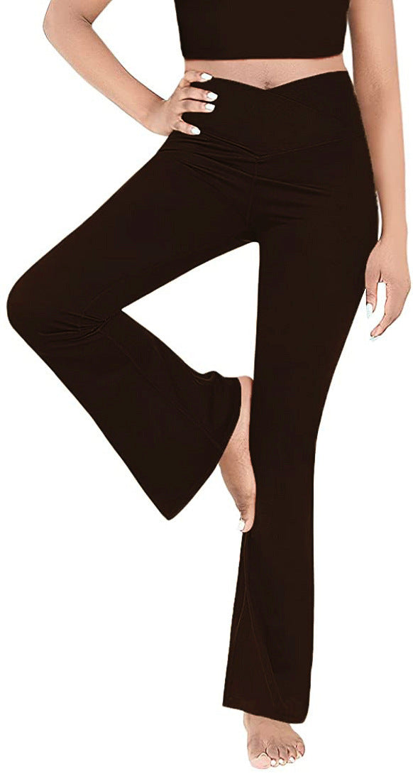 Damen casual bootcut leggings med hög midja och andningsbart material Mirla-Eva Jonsson