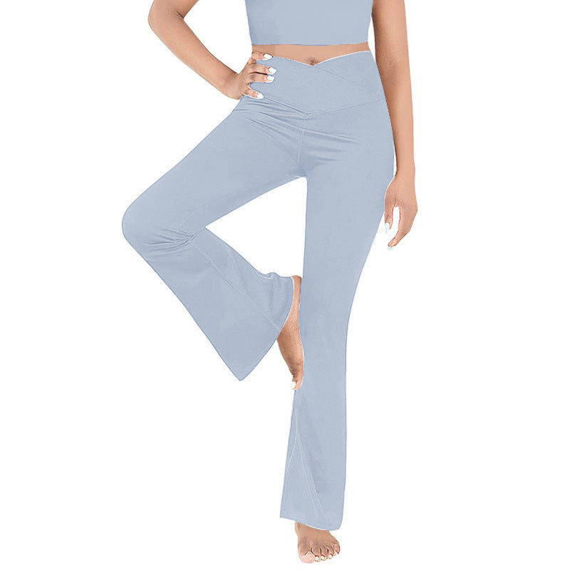 Damen casual bootcut leggings med hög midja och andningsbart material Mirla-Eva Jonsson