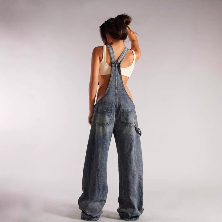 Damen casual denim overall with oversized cut and practical pockets Mirla-Eva Jonsson