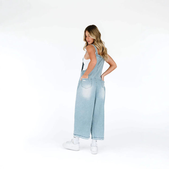 Damen casual denim overalls with trendy destroyed details Mirla-Eva Jonsson