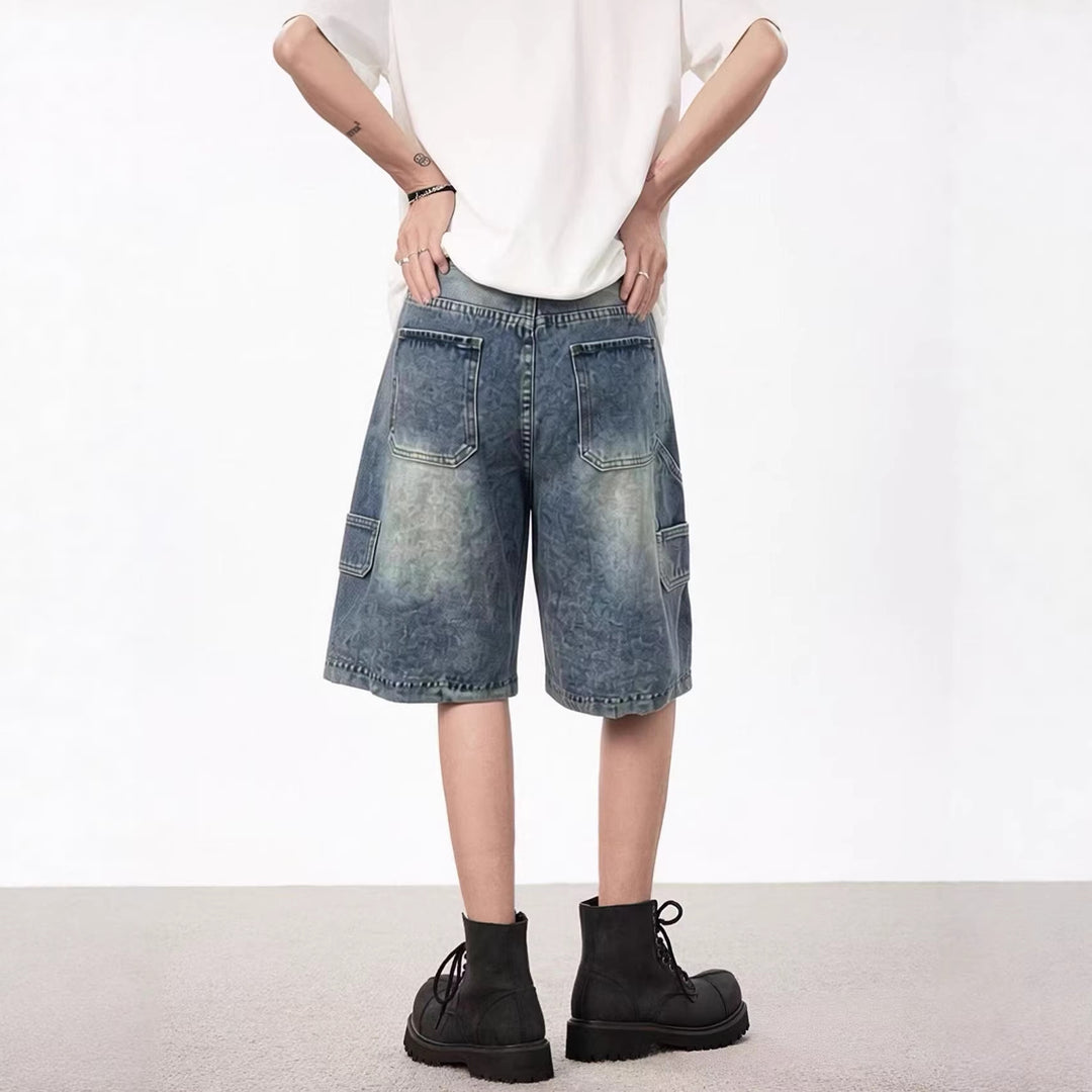 Damen casual denim shorts with high waist and wide fit Mirla-Eva Jonsson
