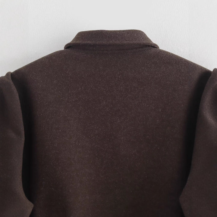 Damen casual fleece jacket with high collar and hidden pockets Mirla-Eva Jonsson