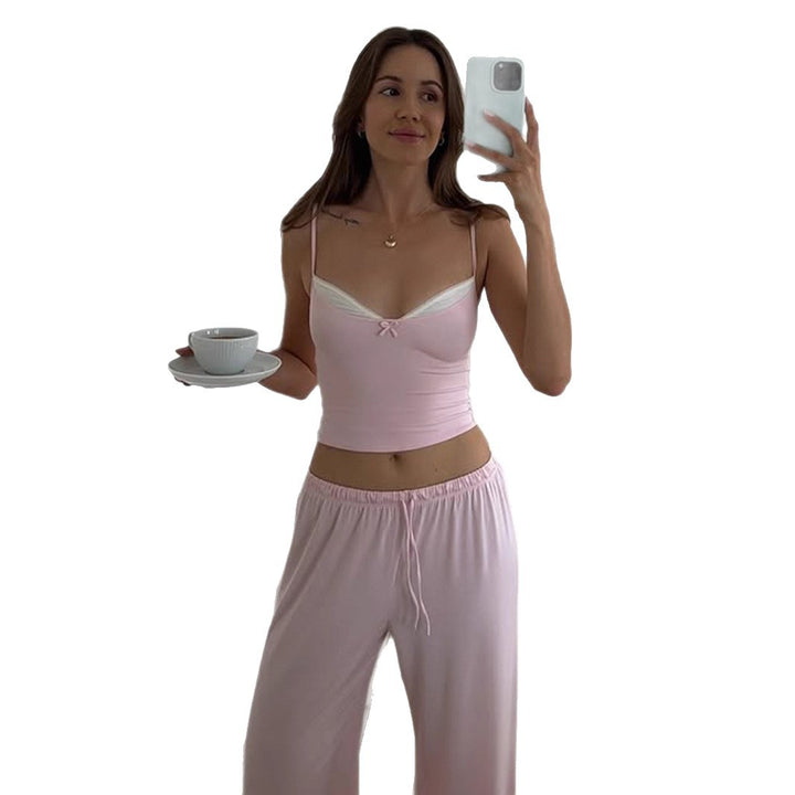 Damen casual jumpsuit mit weitem bein und verstellbarem bund Mirla-Eva Jonsson