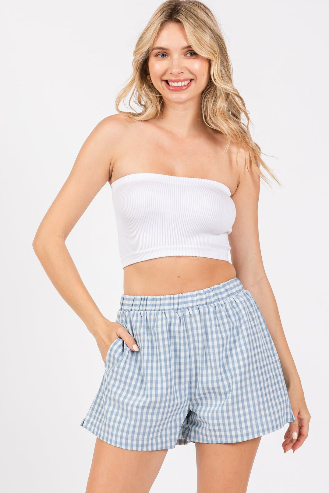Damen casual kilt shorts with elastic waistband and side pockets Mirla-Eva Jonsson