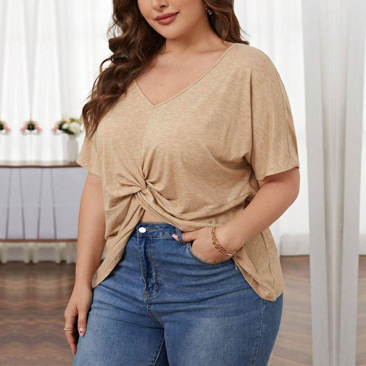 Damen casual, knotted top with V-neck Mirla-Eva Jonsson