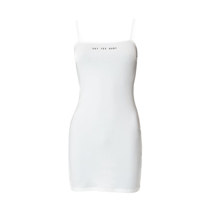Damen casual minikleid mit raffinierten rippen-details und verstellbaren spaghettiträgern Mirla-Eva Jonsson