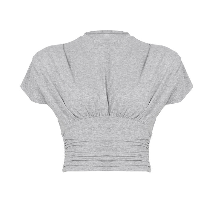 Damen casual oversized T-shirt with elastic waistband and gathering Mirla-Eva Jonsson