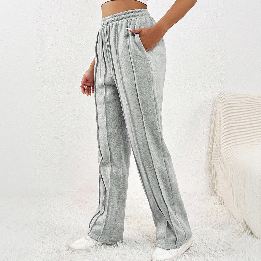 Damen casual plissee-pants med elastisk midja Mirla-Eva Jonsson