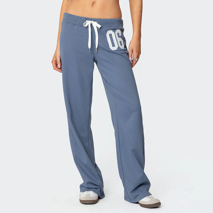 Damen casual sweatpants with elastic waistband and side pockets Mirla-Eva Jonsson