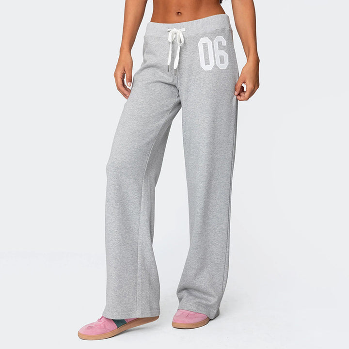Damen casual sweatpants with elastic waistband and side pockets Mirla-Eva Jonsson
