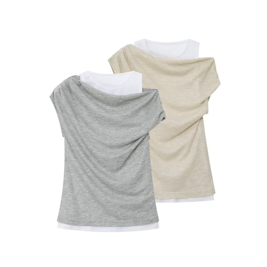 Damen casual sweatshirt mit innovativ oversize-snitt och trendiga draperingar Mirla-Eva Jonsson